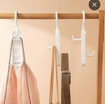 Plastic Holder Storage for Closet Rod Hanger