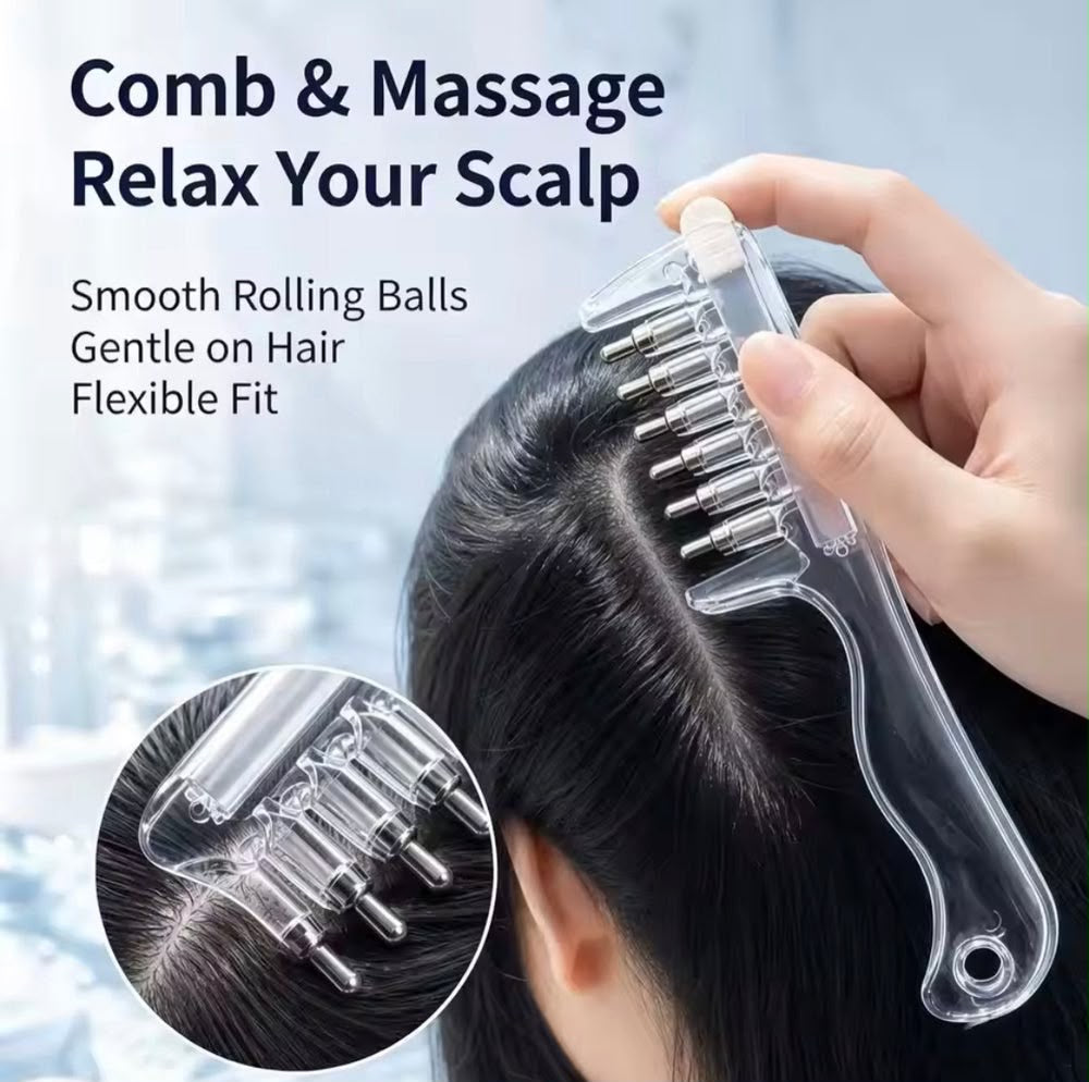 Transparent Hair Oil Applicator Comb