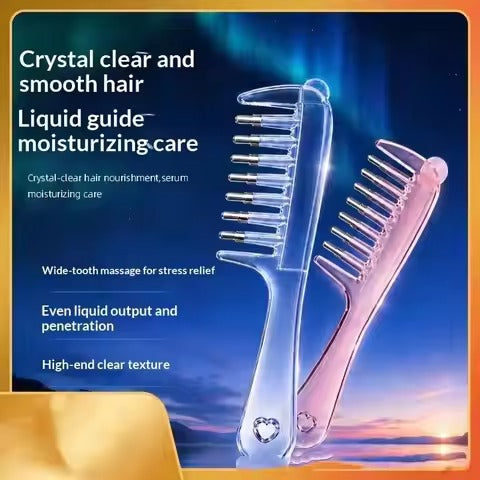 Transparent Hair Oil Applicator Comb