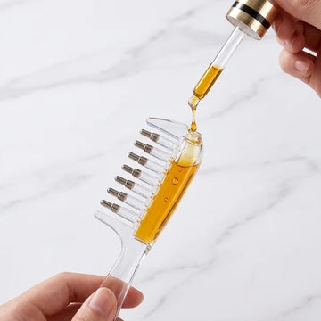 Transparent Hair Oil Applicator Comb