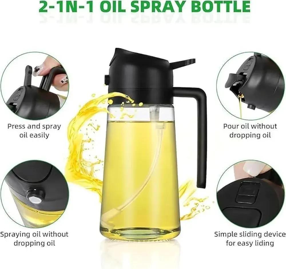 Dripless Oil Dispenser Bottle Glass Kitchen Essential