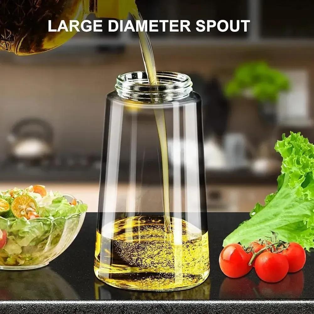 Dripless Oil Dispenser Bottle Glass Kitchen Essential
