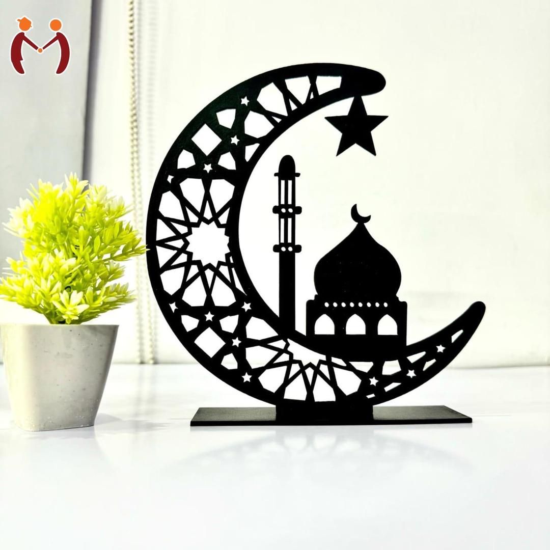 Masjid Decorative Moon Shaped Table Stand