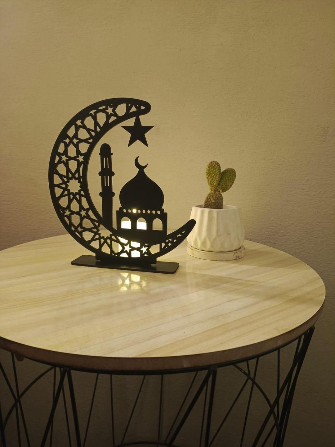 Masjid Decorative Moon Shaped Table Stand