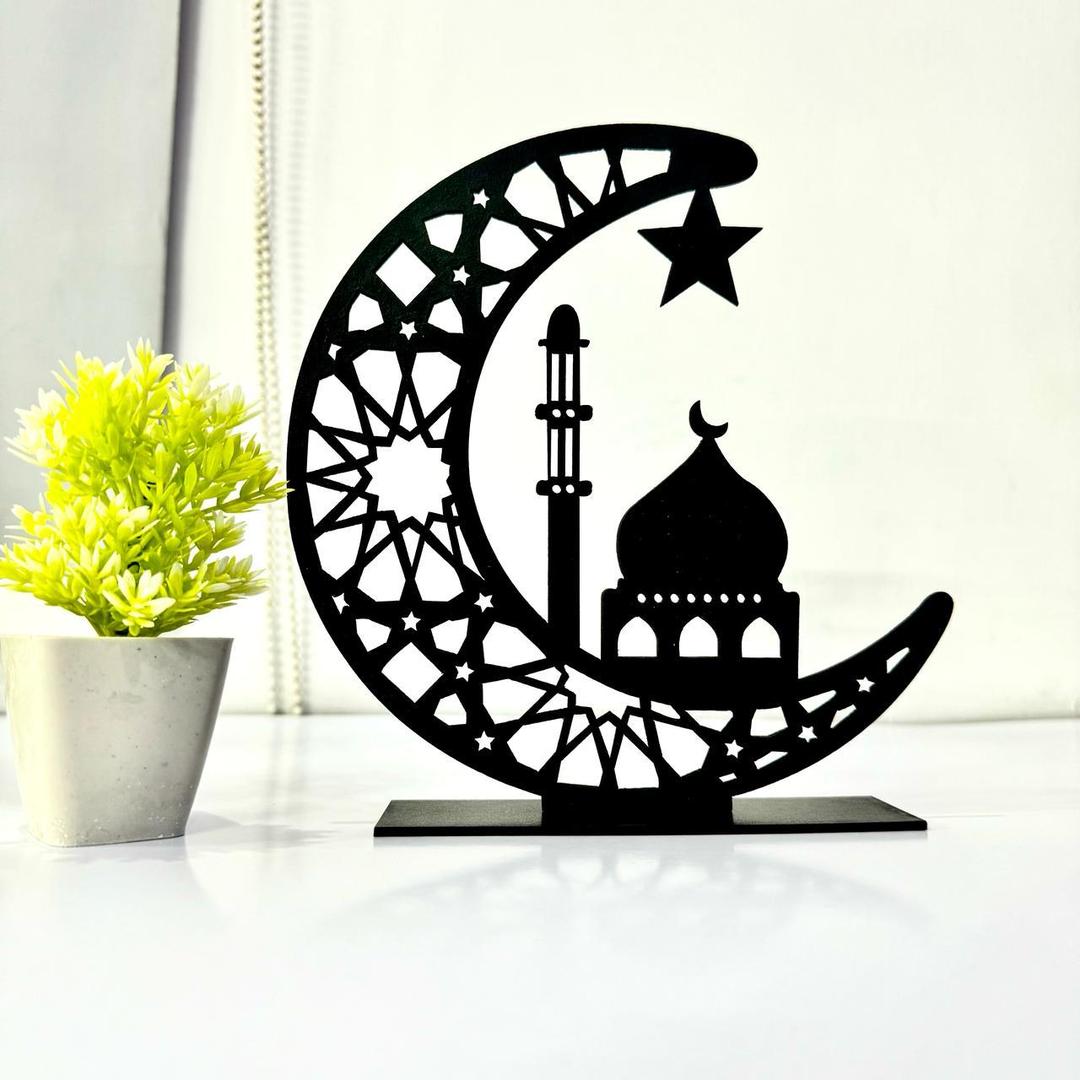 Masjid Decorative Moon Shaped Table Stand