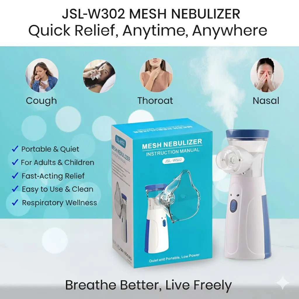 Mesh Nebulizer Portable Instant Respiratory Relief
