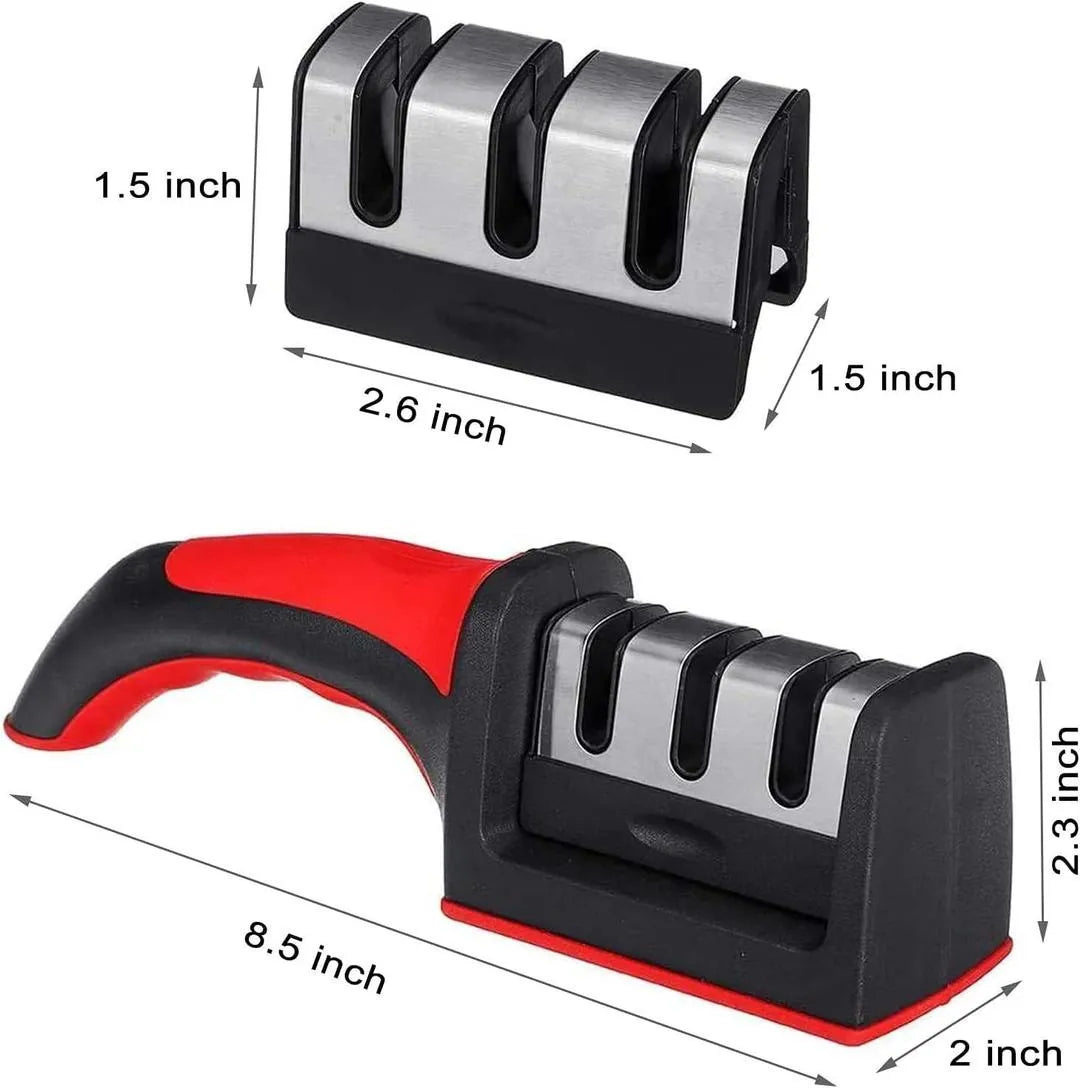 Stainless Steel Knife Sharpener -  with Versatile Design