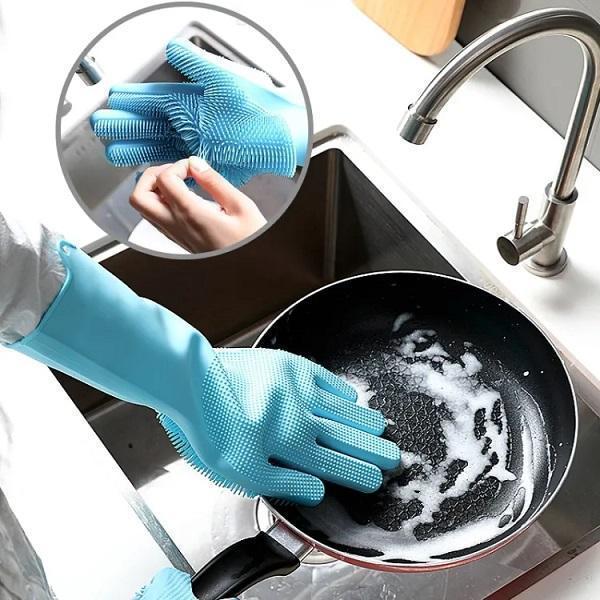 Colorful Silicone Dish Washing Gloves