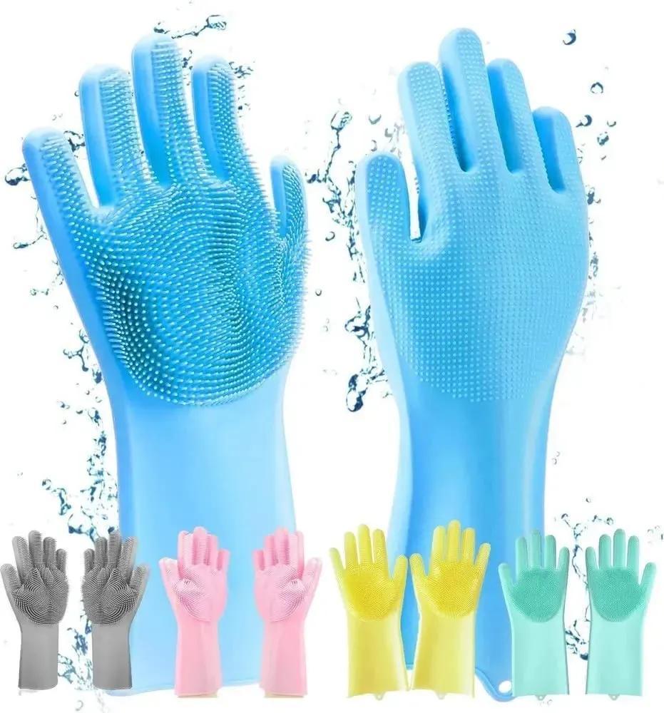 Colorful Silicone Dish Washing Gloves