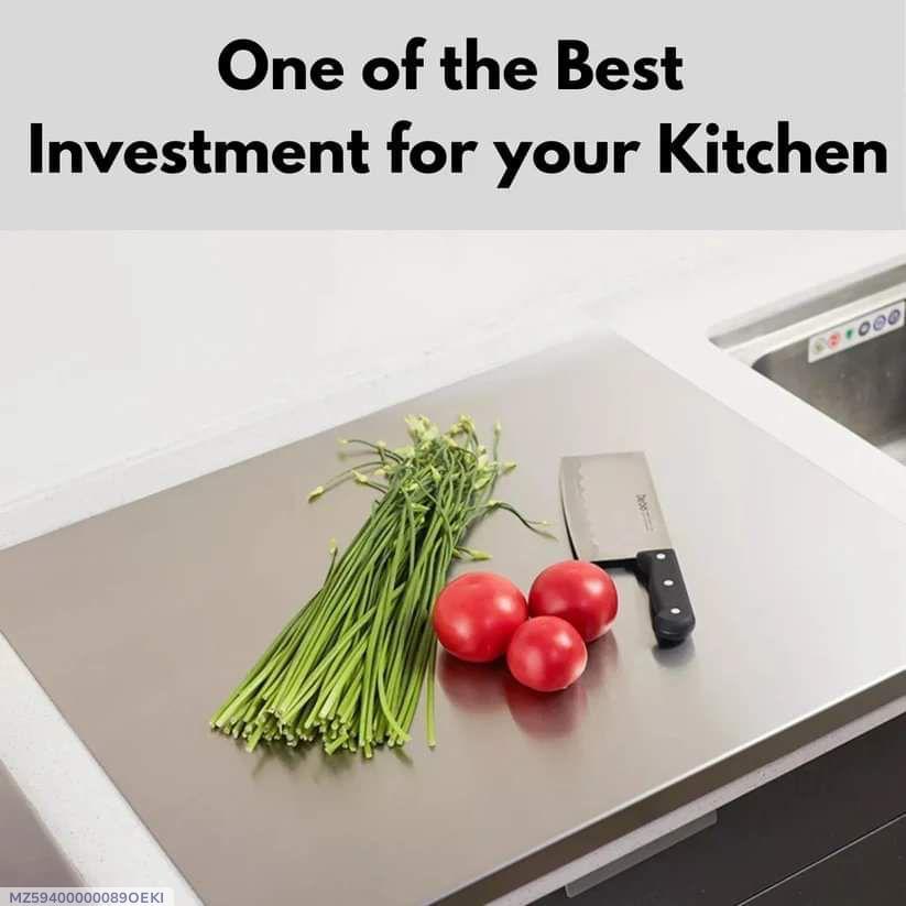 Stainless Steel Cutting Board 30x38cm for Kitchen