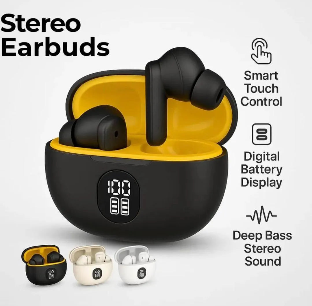 Bluetooth 5.3 Wireless Earbuds Black