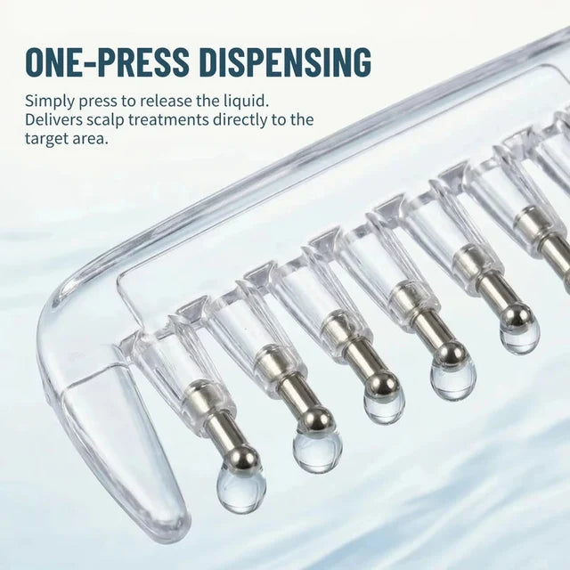 Transparent Hair Oil Applicator Comb